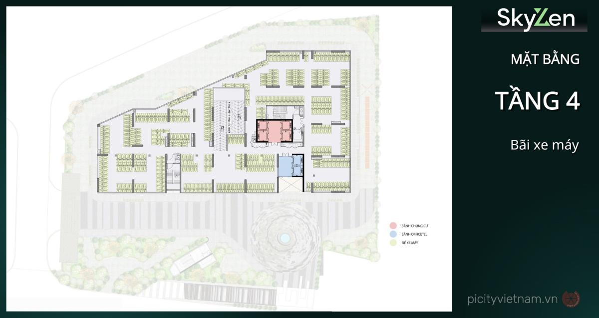 Mặt bằng tầng 4 skyzen