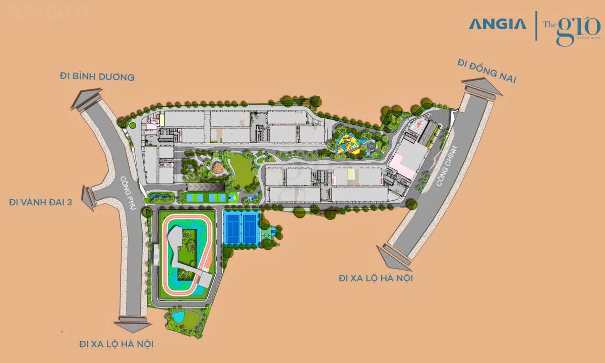 Mặt bằng  THE GIÓ RIVERSIDE