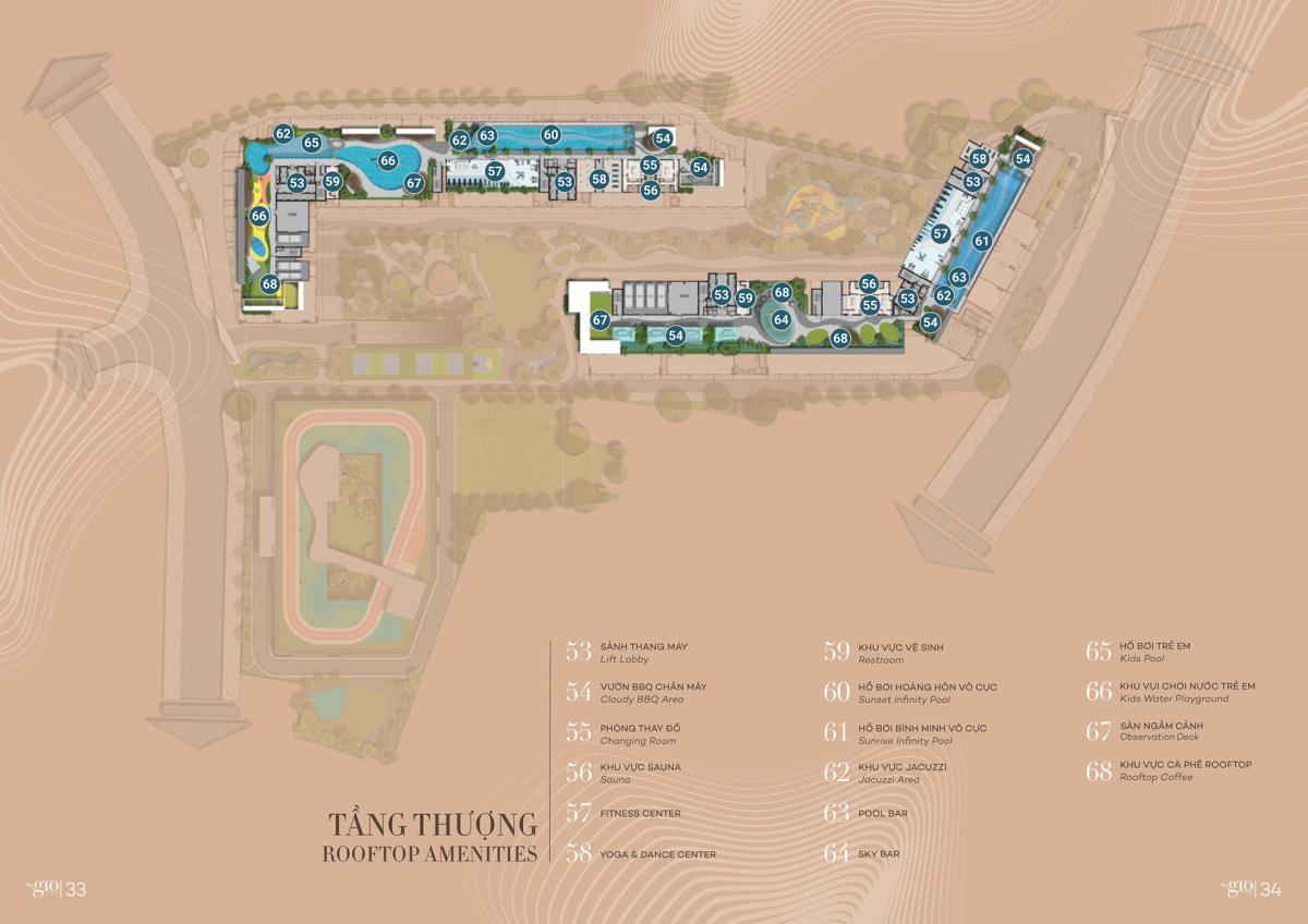 Mặt bằng điển hình tầng thượng