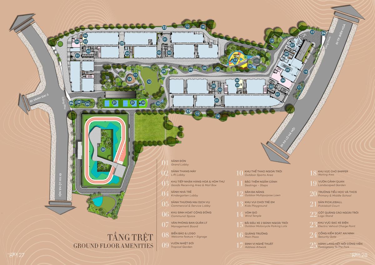 Mặt bằng điển hình tầng trệt